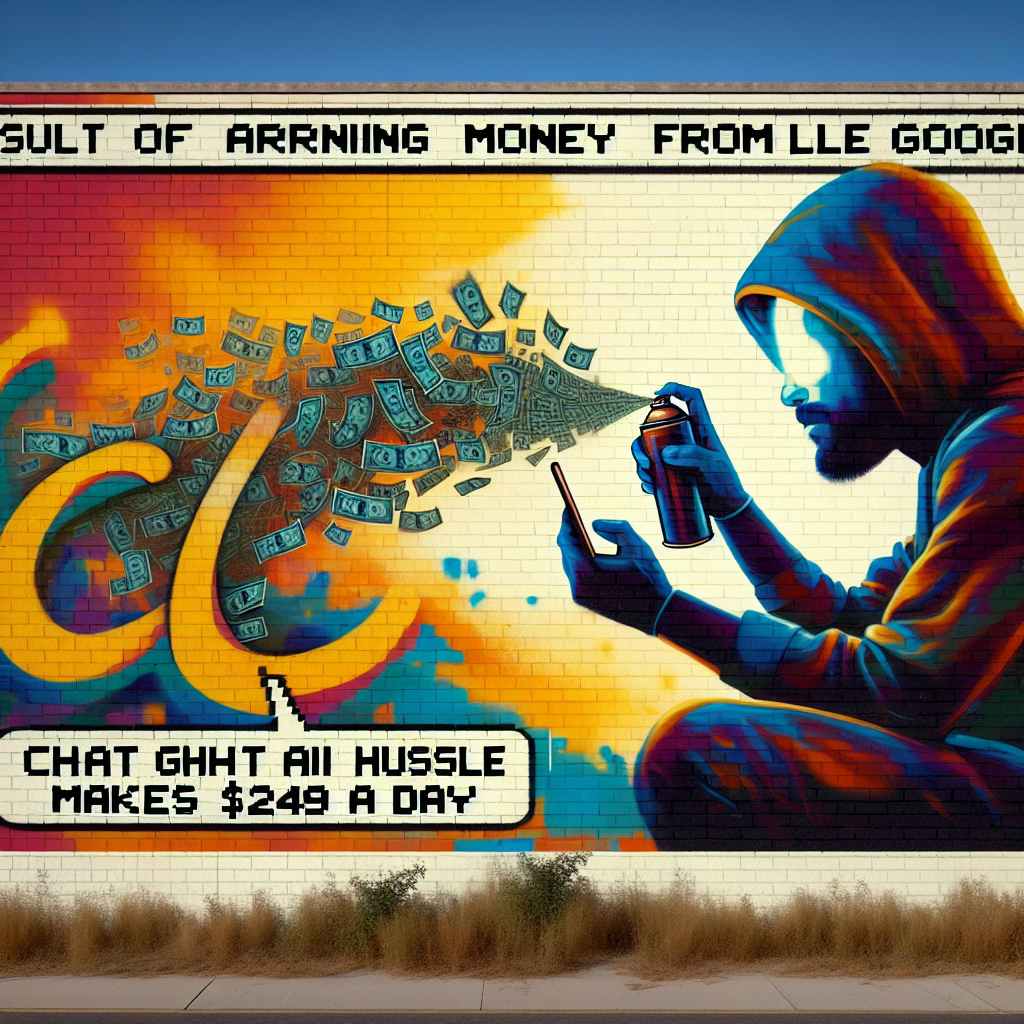 Google에서 돈을 벌기 : Chatgpt AI Side Hustle은 하루에 $249를 만듭니다