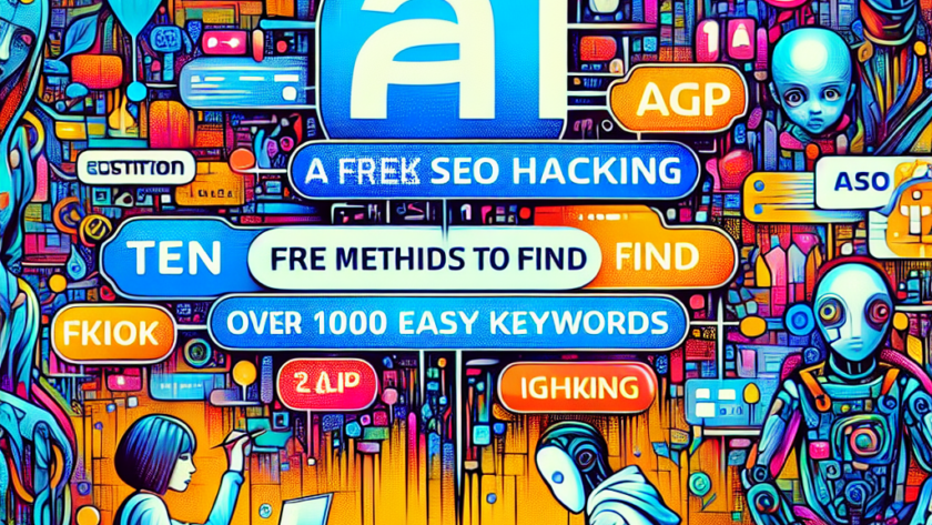 AI SEO 해킹 : 1,000개 이상의 쉬운 키워드를 찾는 10가지 무료 방법! 🚀