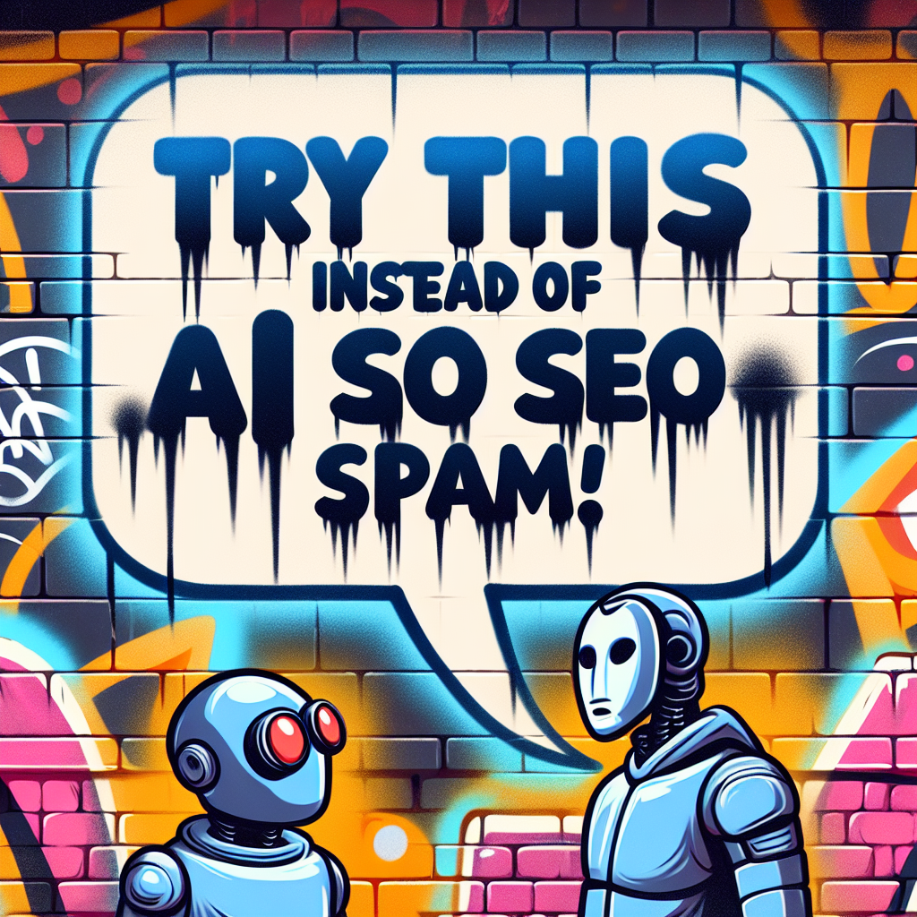 Google이 AI SEO 스팸을 싫어하는 대신 이렇게 해보세요!