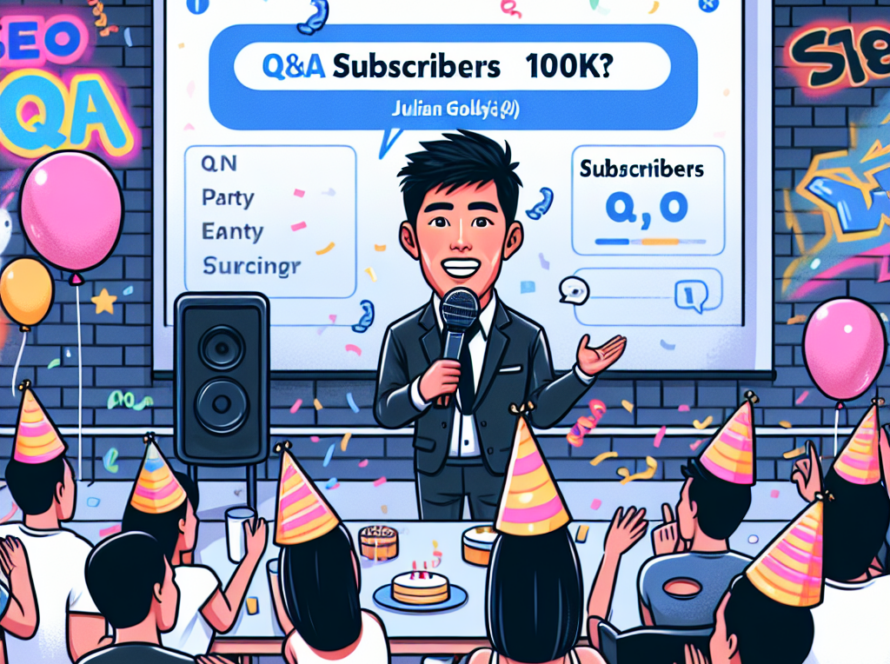 🏆 라이브 SEO Q&A: 줄리안 골디와 함께하는 100k 구독자 파티! 🎉