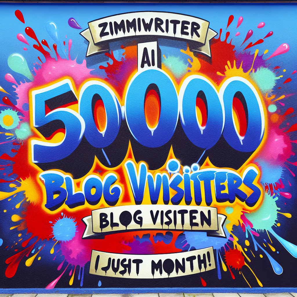 Zimmwriter AI SEO: 1개월 만에 50,000 블로그 방문자 돌파!