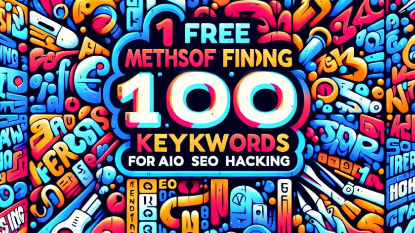 AI SEO 해킹: 1,000개의 키워드를 찾는 10가지 무료 방법! 🚀
