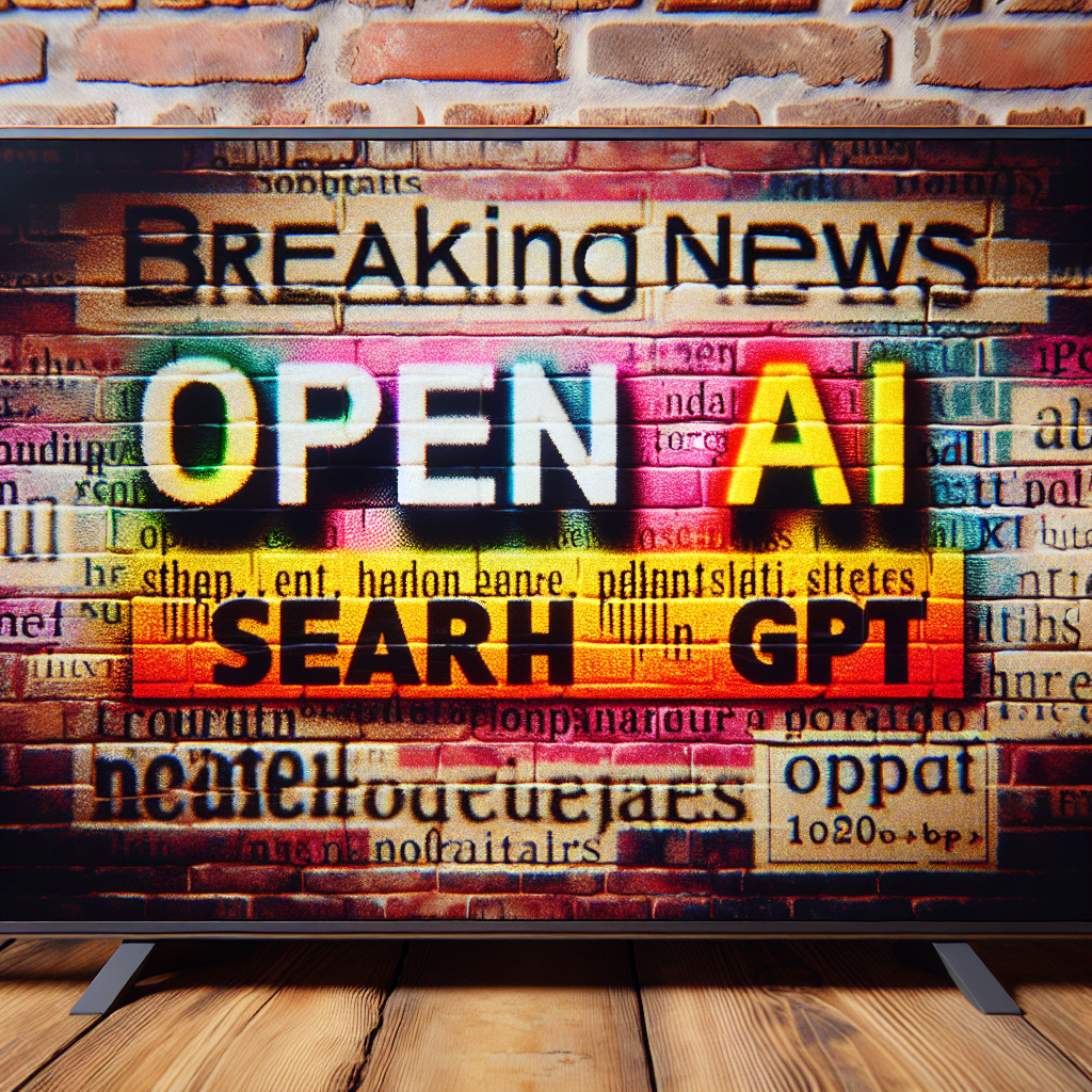 뉴스 속보: OpenAi, SearchGpt를 시작한다