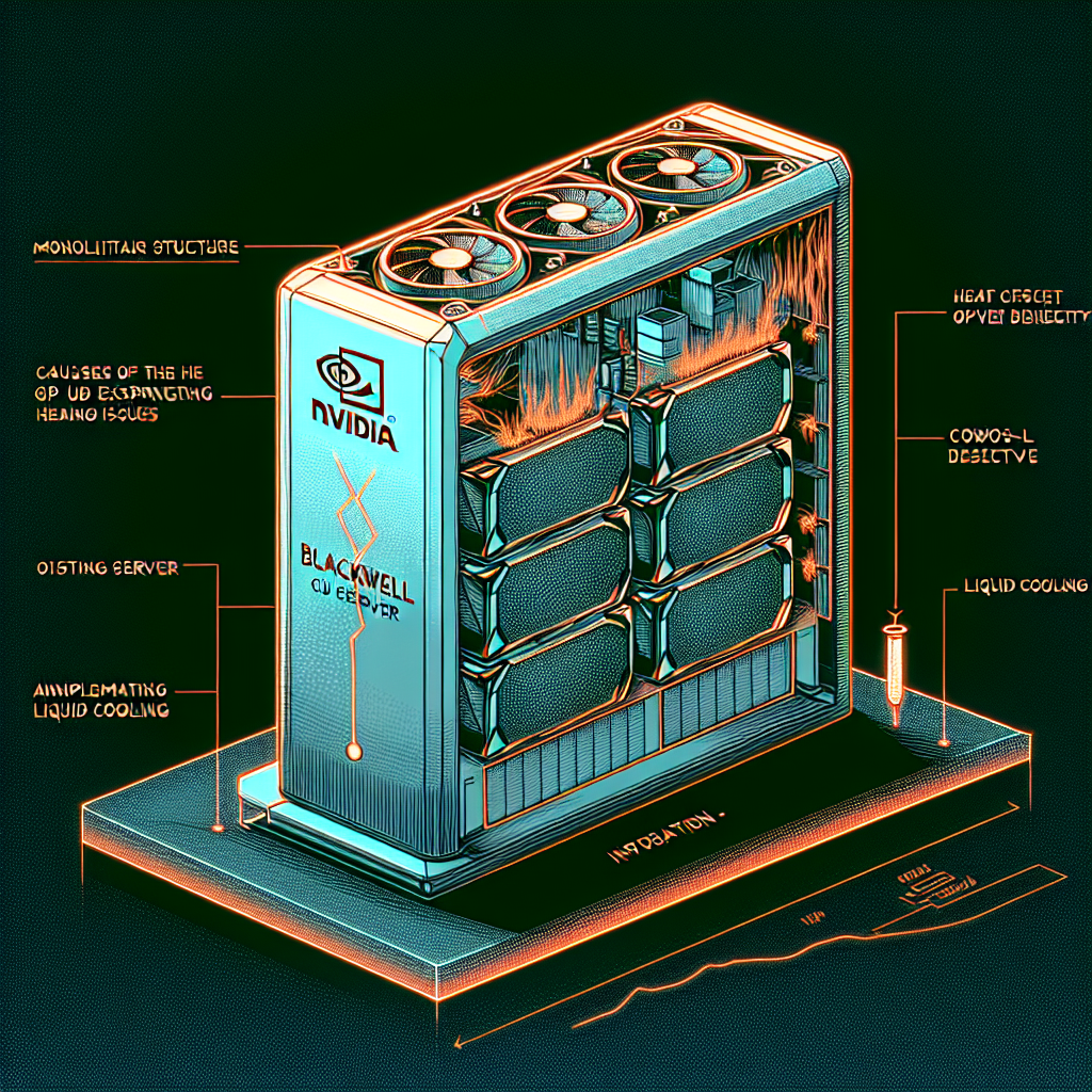NVIDIA 블랙웰 GPU 서버 과열 문제, 심각성 여부와 모놀리식 구조의 열 밀도, 기존 GPU 결함 원인, CoWoS-L, 액체 냉각 구현 및 서버 설계 과정 분석